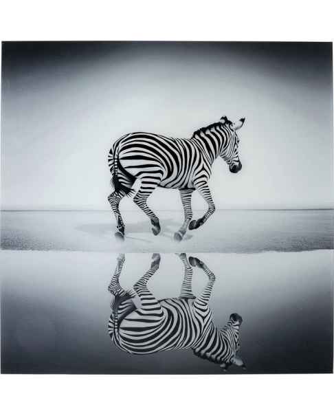 Картина на стекле Savanne Zebra 120x120cm