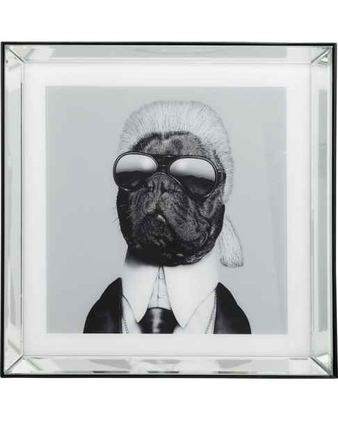 Картина в стеклянной раме Designer Dog 60x60cm