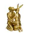 Статуэтка Kissing Rabitt and Dog Gold