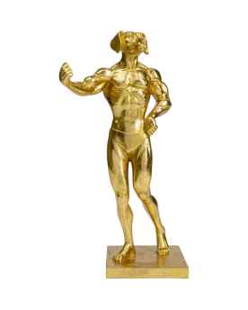 Статуэтка Muscle Dog Gold