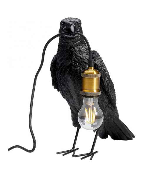 Настольная лампа Crow Mat Black