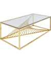 Кофейный столик Laser Gold 120x60
