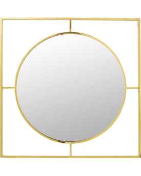 Настенное зеркало Stanford Frame Gold Ø90