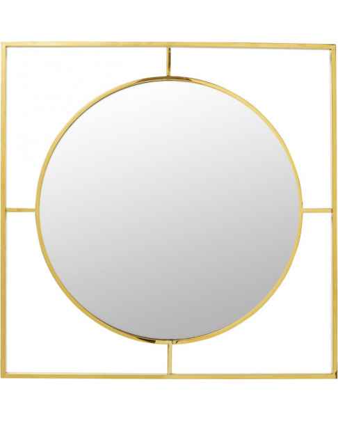 Настенное зеркало Stanford Frame Gold Ø90