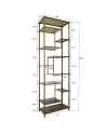 Стеллаж Loft Black 195x60