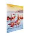 Картина на стекле Flamingo Family 80x80