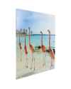 Картина на стекле Flamingo Walk 80x80