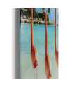 Картина на стекле Flamingo Walk 80x80