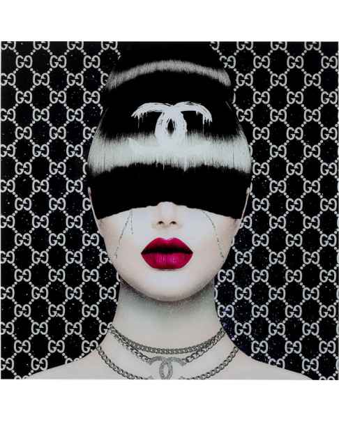 Картина на стекле Fashion Haircut 80x80