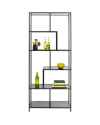 Стеллаж Loftie Black 77x185cm