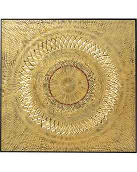 Настенный декор Art Geometric Circle Gold 120x120cm