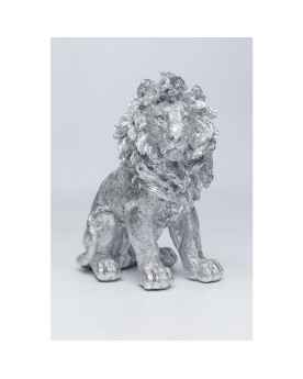 Статуэтка Sitting Lion Silver 42cm