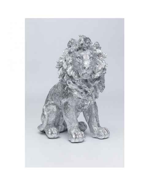 Статуэтка Sitting Lion Silver 42cm
