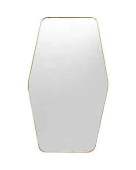 Настенное зеркало Shape Hexagon Brass 64x94,5cm