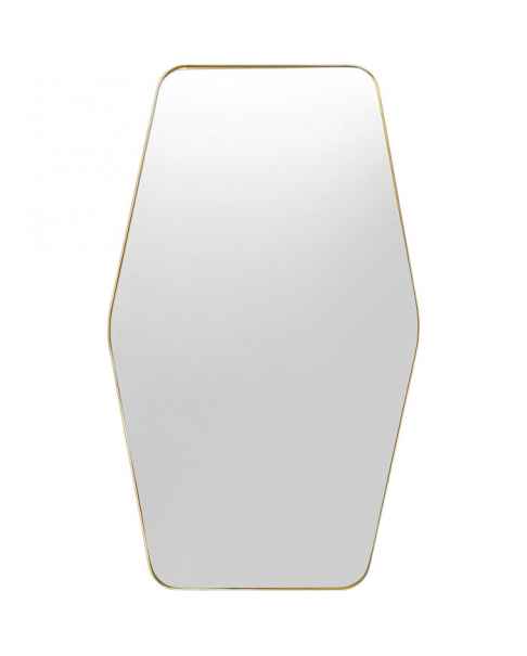 Настенное зеркало Shape Hexagon Brass 64x94,5cm