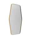 Настенное зеркало Shape Hexagon Brass 64x94,5cm