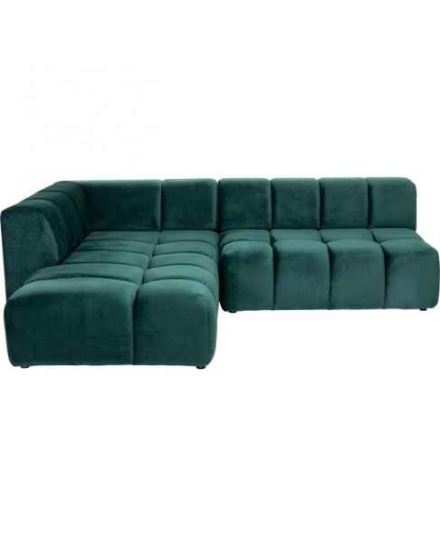 Угловой диван Belami Velvet Dark Green Left 265cm