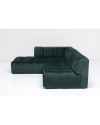 Угловой диван Belami Velvet Dark Green Left 265cm
