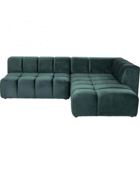 Угловой диван Belami Velvet Dark Green Right 265cm