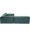 Угловой диван Belami Velvet Dark Green Right 265cm