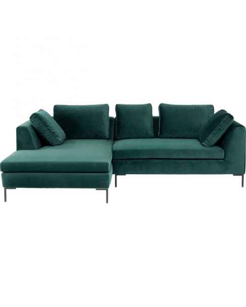 Угловой диван Gianni Small Velvet Dark Green Left