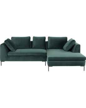 Угловой диван Gianni Small Velvet Dark Green Right