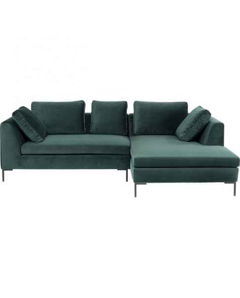 Угловой диван Gianni Small Velvet Dark Green Right