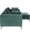 Угловой диван Gianni Small Velvet Dark Green Right