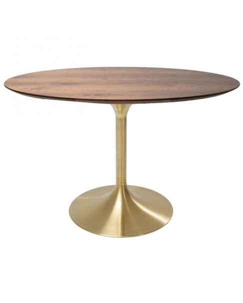 Стол Invitation Set Walnut Brass Ø120cm