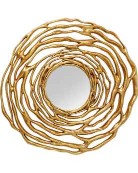 Настенное зеркало Twiggy Gold Ø121cm