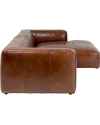 Угловой диван Cubetto Leather Brown 270cm