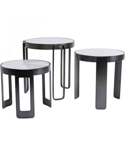 Кофейный столик Perelli Black (3/Set)
