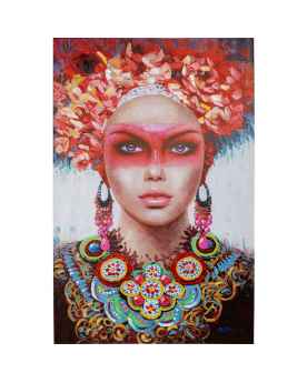 Картина маслом Red Eye Lady 90x140cm