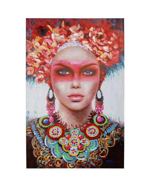 Картина маслом Red Eye Lady 90x140cm