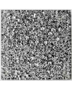 Настенный декор Silver Flower 100x100cm