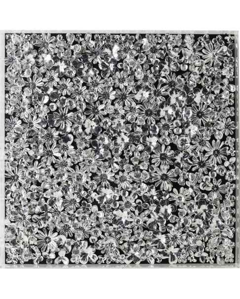 Настенный декор Silver Flower 100x100cm