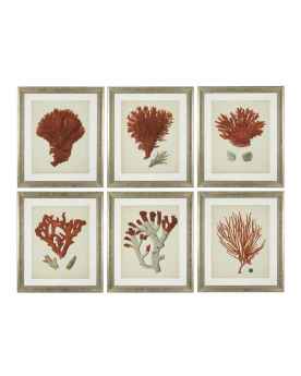 Картина Antique red corals set of 6