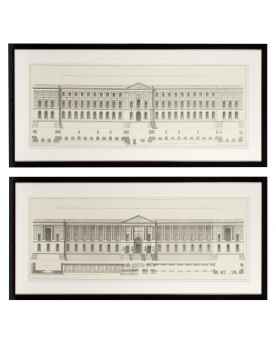 Картина La Façade Du Louvre set of 2