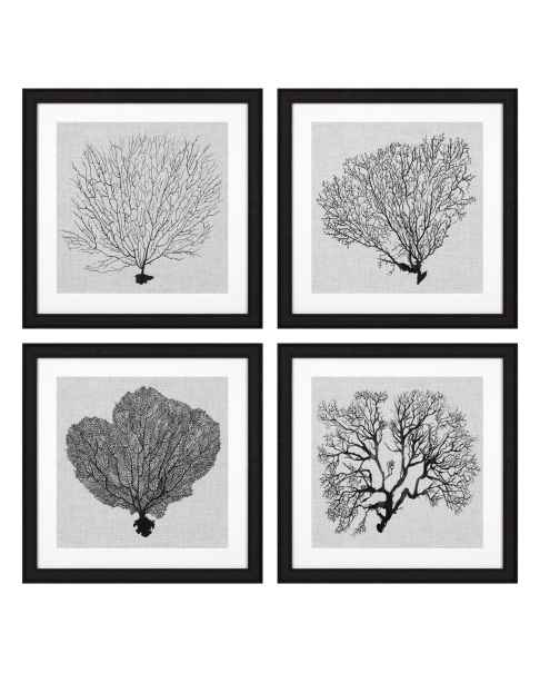 Картина Shadow Sea Fans set of 4