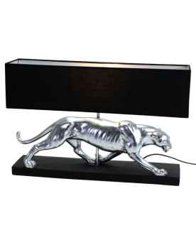 Настольная лампа Panther silver/black