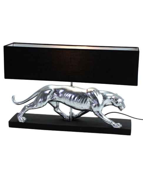 Настольная лампа Panther silver/black