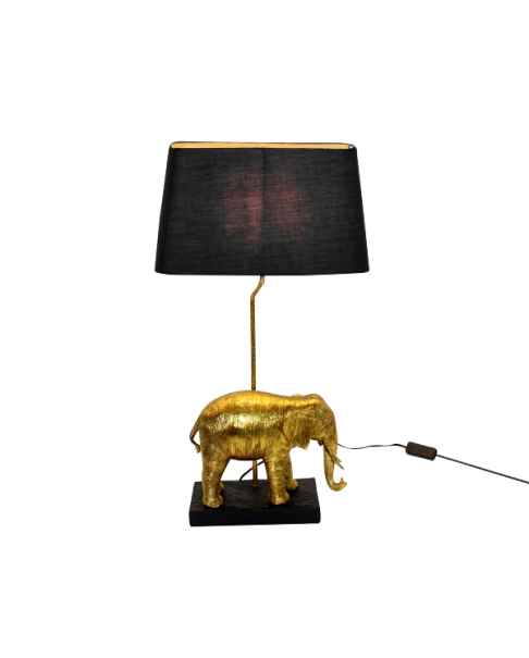 Настольная лампа Elephant gold/black