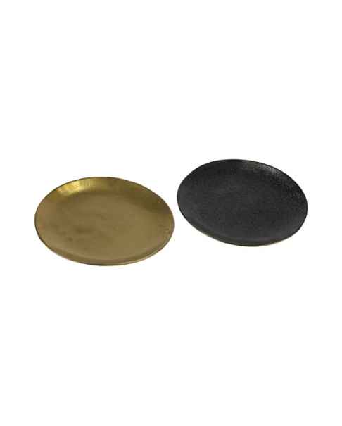 Тарелка для десерта Ceylon black/gold 2ass.