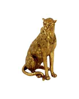 Статуэтка Sitting Leopard gold