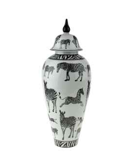 Ваза с крышкой Zebra
