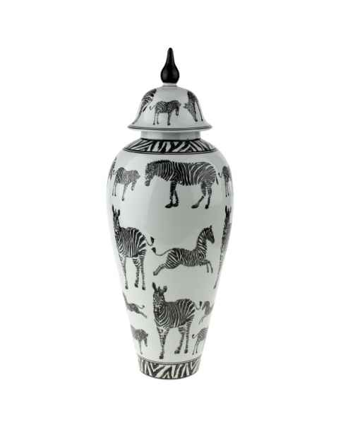 Ваза с крышкой Zebra