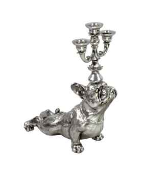 Подсвечник Bulldog silver