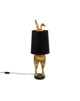 Настольная лампа Hiding Bunny gold/black