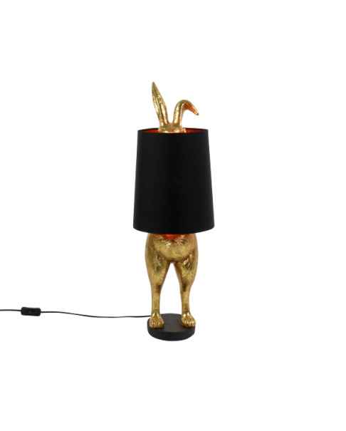 Настольная лампа Hiding Bunny gold/black