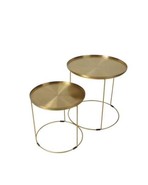 Приставной столик Chelsea gold 51x51cm 2set